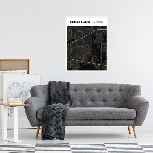 Buffalo Bills Stadium Poster - Street Map 6