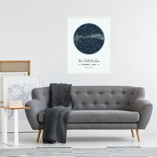 When We Fell in Love Poster - Celestial Map 6