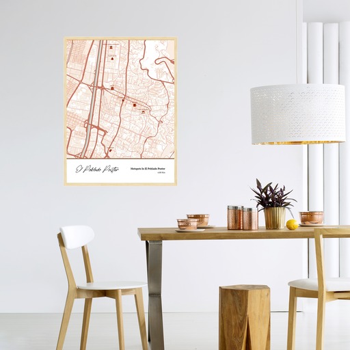 Hotspots in El Poblado Poster - Street Map 4