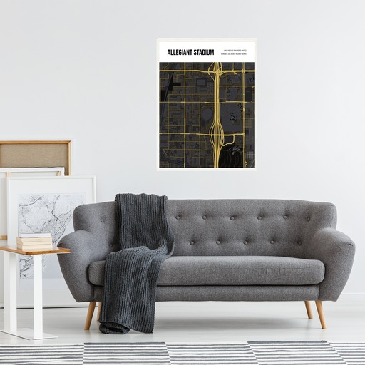Las Vegas Raiders Stadium Poster - Street Map 6