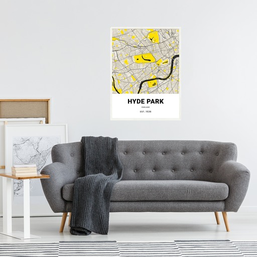 Hyde Park Poster - Street Map 4