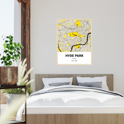 Hyde Park Poster - Street Map 5