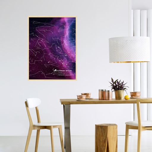 Our Silver Anniversary Poster in Nebula - Celestial Map 4