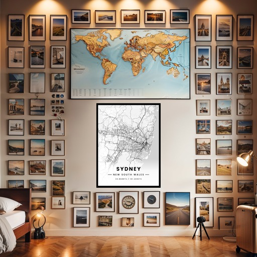Sydney in Light Poster - Street Map 2
