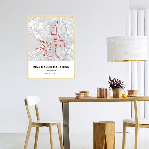 2023 Madrid Marathon Poster - Route Map 5