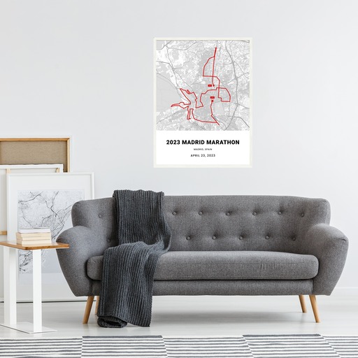 2023 Madrid Marathon Poster - Route Map 6