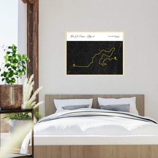 2023 Tour de France Stage 12 Poster - Route Map 6