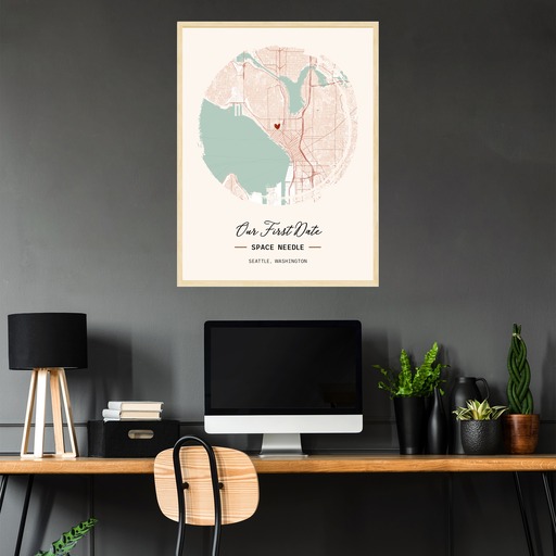 Where We Had Our First Date Poster - Street Map 2