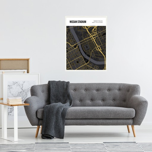 Tennessee Titans Stadium Poster - Street Map 6