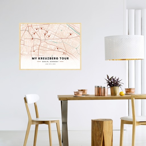 My Stay in Kreuzberg Poster - Route Map 4