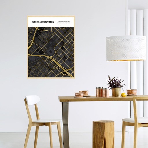 Carolina Panthers Stadium Poster - Street Map 5