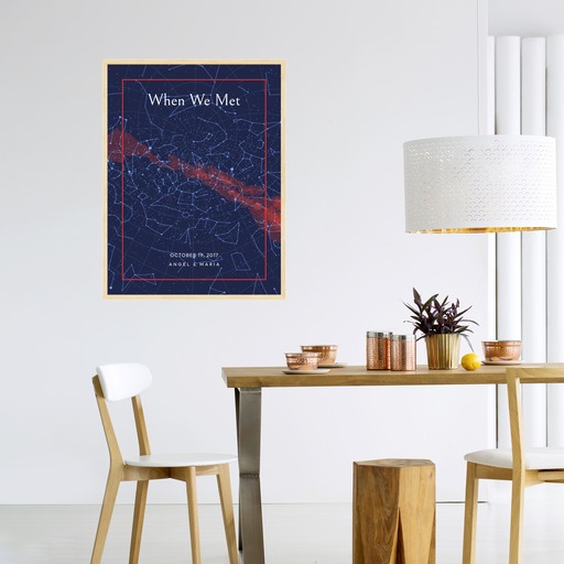 When We Met Poster - Classic Celestial Map 3