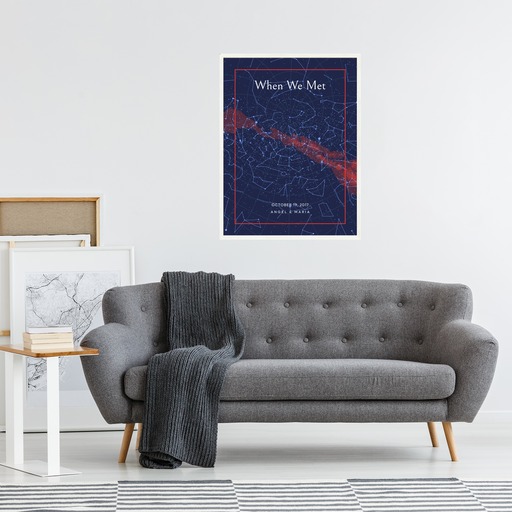 When We Met Poster - Classic Celestial Map 4