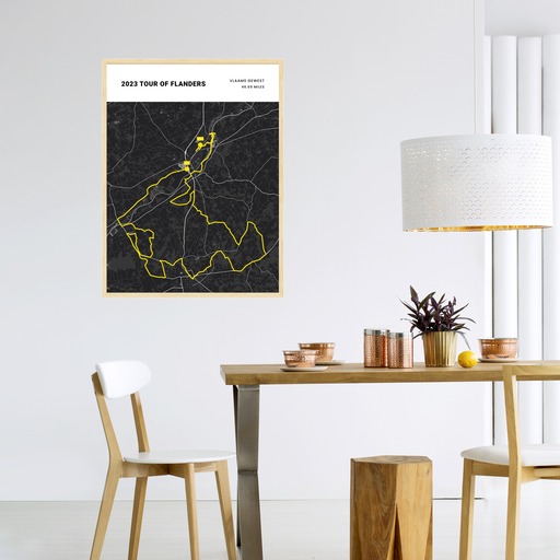 2023 Tour of Flanders Poster - Route Map 3