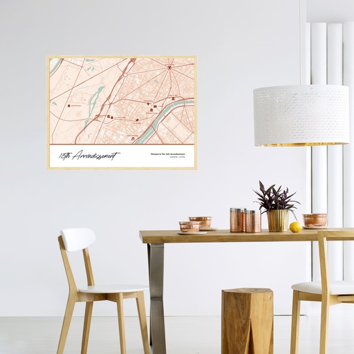 Hotspots in the 16th Arrondissement Poster - Street Map 4