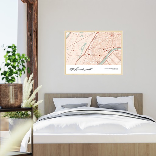 Hotspots in the 16th Arrondissement Poster - Street Map 6