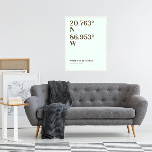 Where We Got Married Poster - Classic Coordinates 6