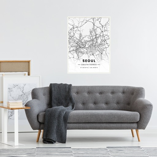 Seoul in Light Poster - Street Map 5