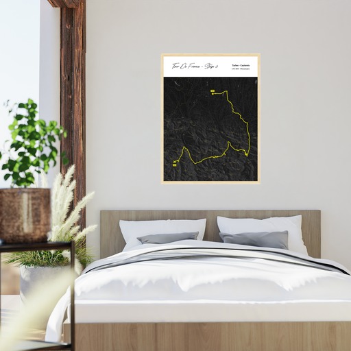 2023 Tour de France Stage 6 Poster - Route Map 6