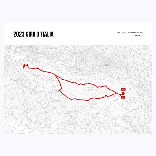 2023 Giro d'Italia Poster - Route Map 1