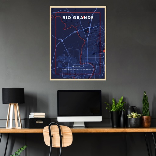 Rio Grande through Laredo in High Energy Poster 3