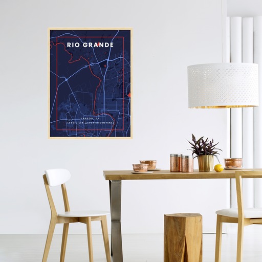 Rio Grande through Laredo in High Energy Poster 4