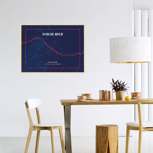 Danube River through Vienna in High Energy Poster 4