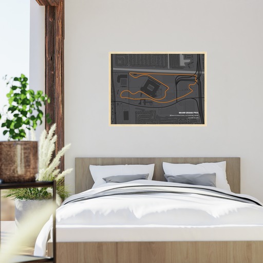Miami Grand Prix Poster - Track Map 6