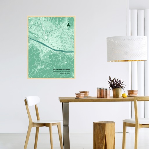 Ponte Vecchio Poster - Street Map 3