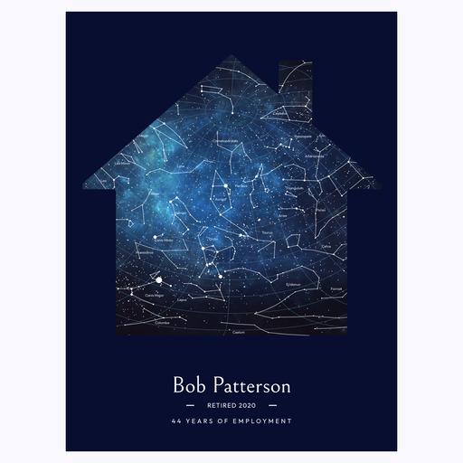 My Retirement Poster - Starry Celestial Map 1