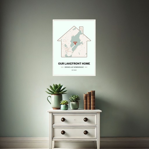 Our Lakefront Home Poster - Street Map 3
