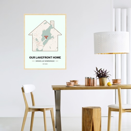 Our Lakefront Home Poster - Street Map 5