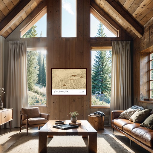 Our Trip to Denali National Park Poster - Topo Map 3