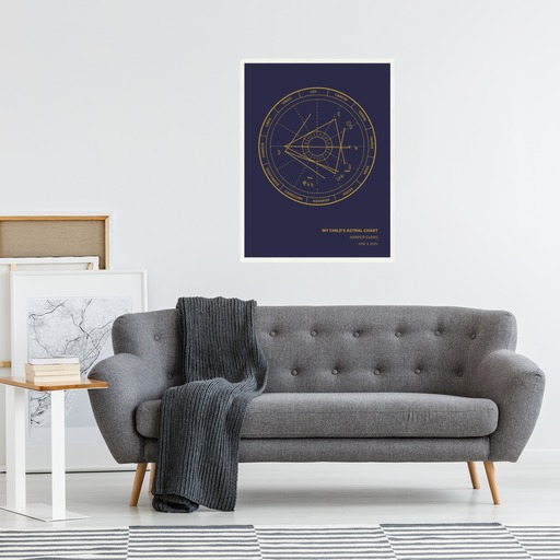 Dave’s Astral Chart Poster - Stardust - Natal Chart 6