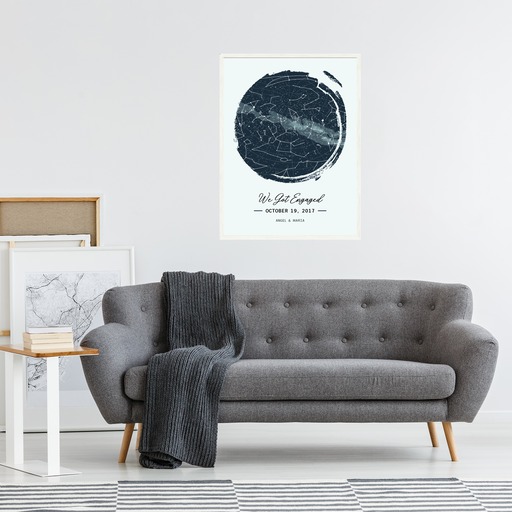 When We Got Engaged Poster - Celestial Map 6