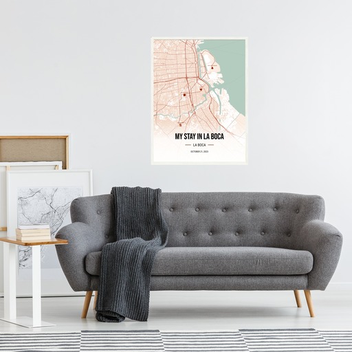 My Stay in La Boca Poster - Route Map 5
