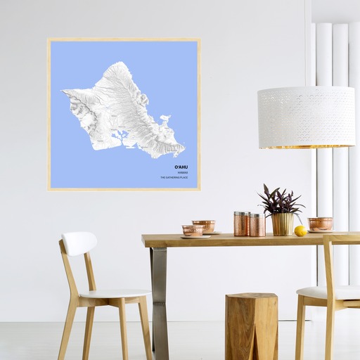 Island of Oahu - Street Map 3