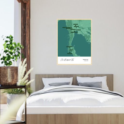 My Backpacking Trip Poster - Terrain Map 5