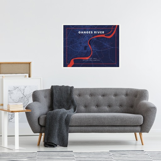 Ganges River through Varanasi in High Energy Poster 5