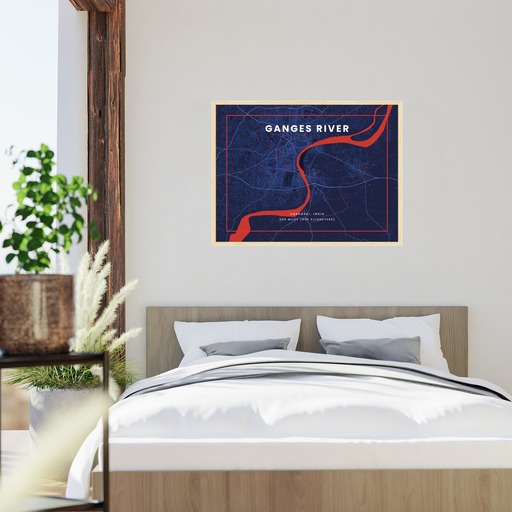 Ganges River through Varanasi in High Energy Poster 6
