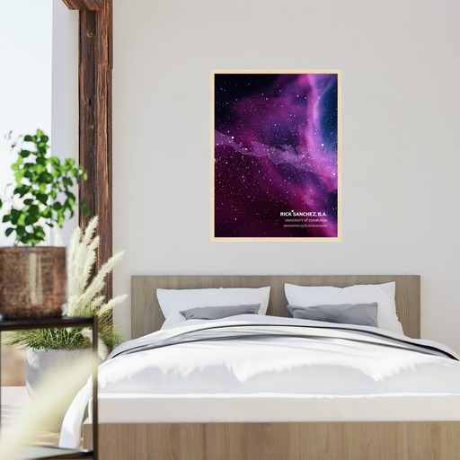 Graduation Poster in Nebula - Celestial Map 6