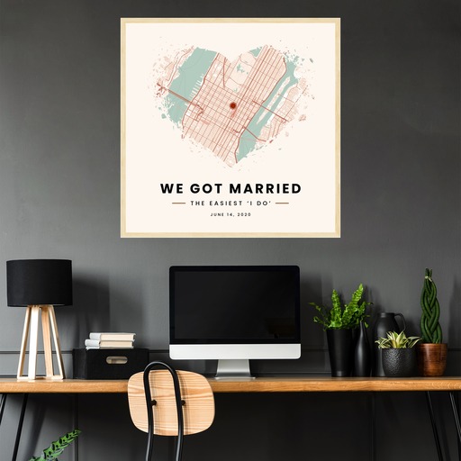 Where We Got Married Poster - Street Map 2