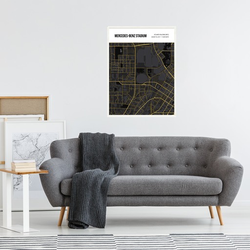 Atlanta Falcons Stadium Poster - Street Map 6