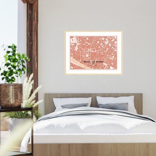 Piazza Del Duomo Poster - Streep Map 5