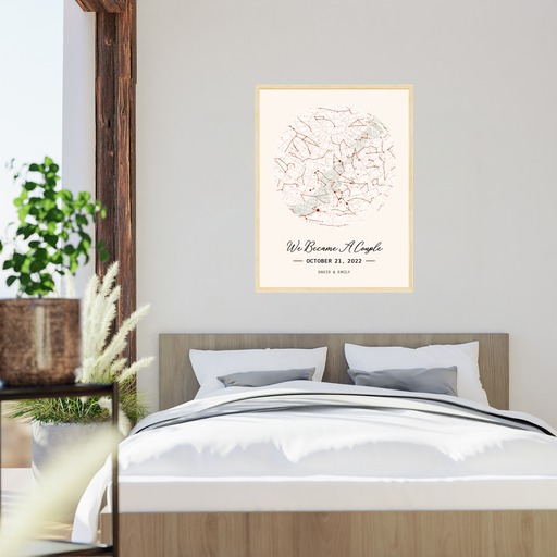 When We Became a Couple Poster - Celestial Map 5