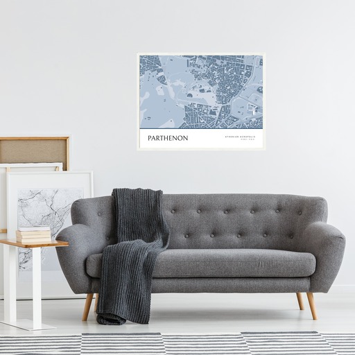 Parthenon Poster - Street Map 5