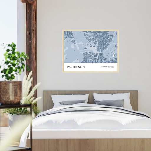 Parthenon Poster - Street Map 6
