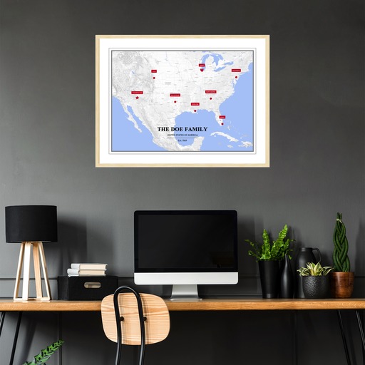 Our Family Poster - Street Map 4