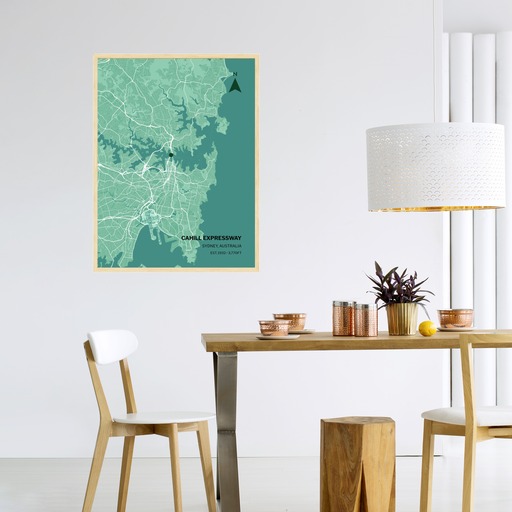 Sydney Harbour Bridge Poster - Street Map 3