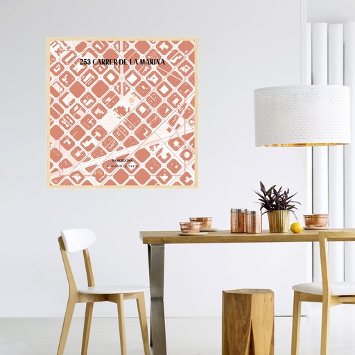 La Sagrada Familia Poster - Street Map 4